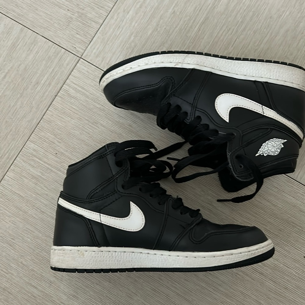 Nike Air Jordan 1 Retro High OG BG Yin Yang Youth Black 575441-011 SZ 3.5 y
